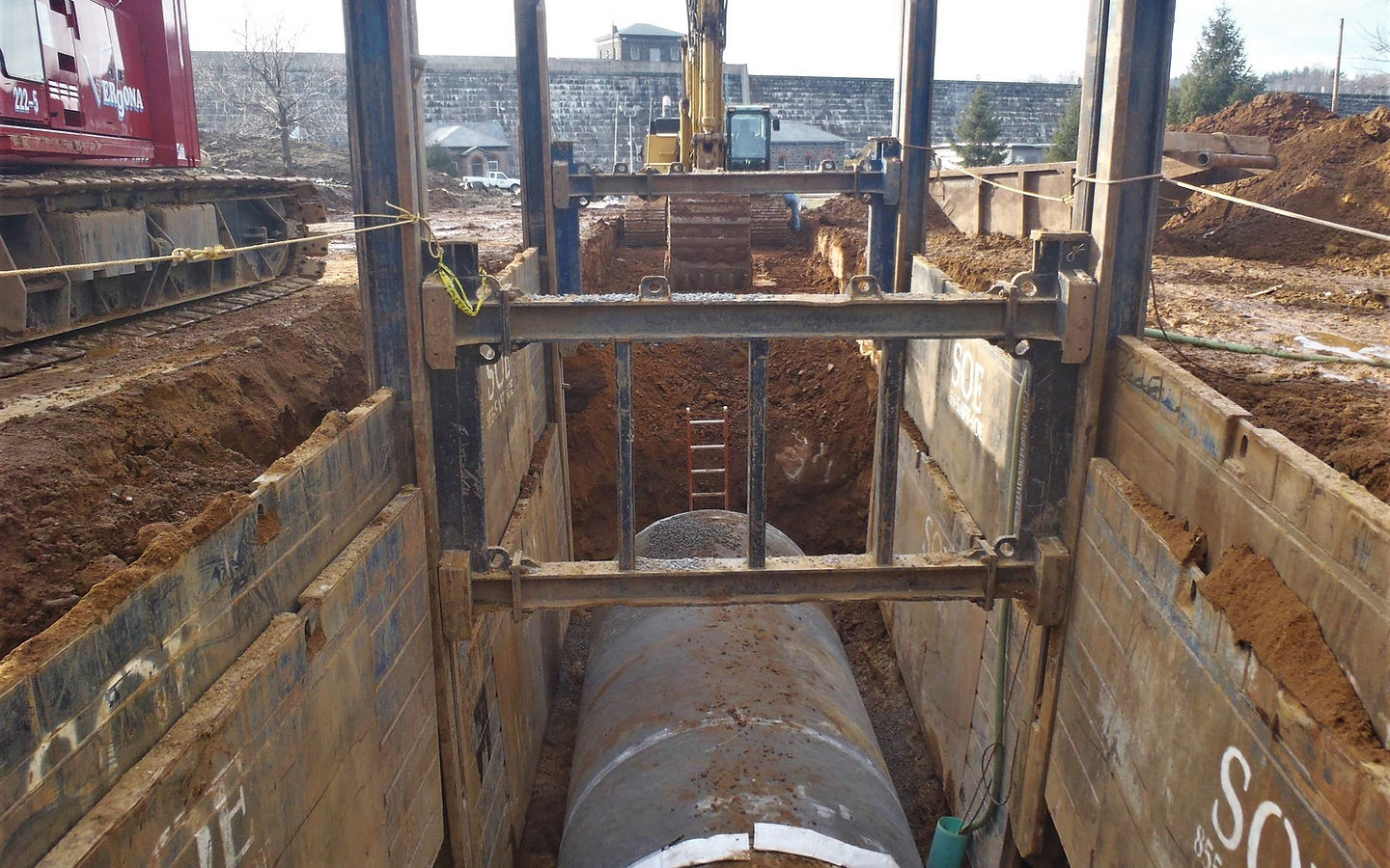 Scafar Contracting crew on an active NJ public-works jobsite